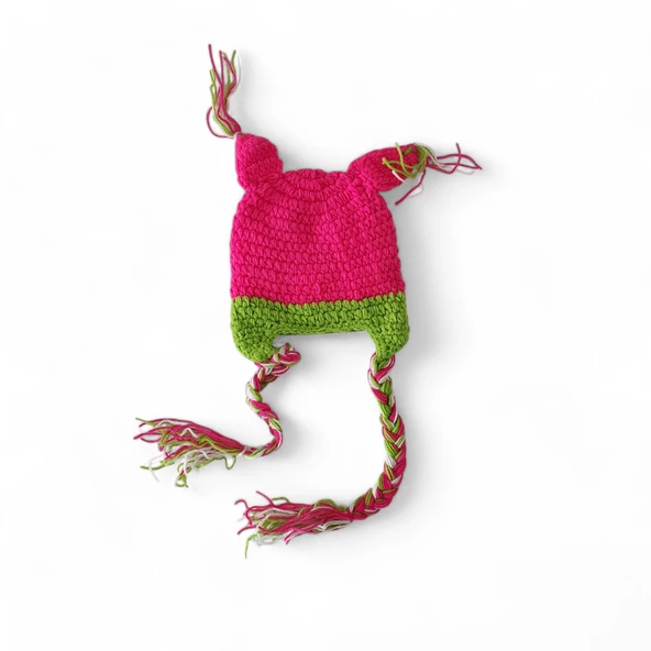Uyuyan Baykuş Çocuk Bere Pembe - 2