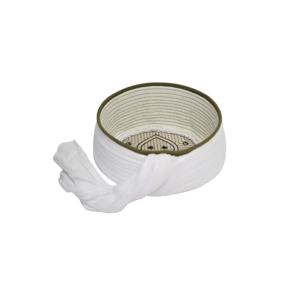 Taylasanlı Sarık-Beyaz Kumaş-Yeşil Takke-Düz Sarım-Nali Şerif-5 metre - 4