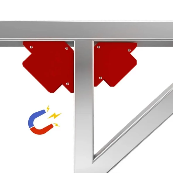 25LBS 11 KG Destekli Açılı Manyetik Kaynak Lehinleme Gönye Tutucu - 6