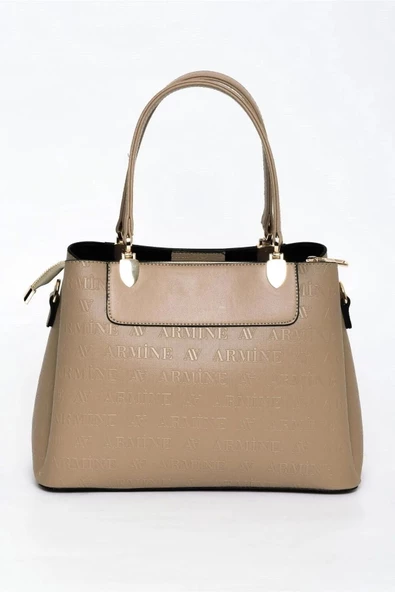 Kadın Omuz Çanta Klasik 206 Vizon Lazer - Resim 3