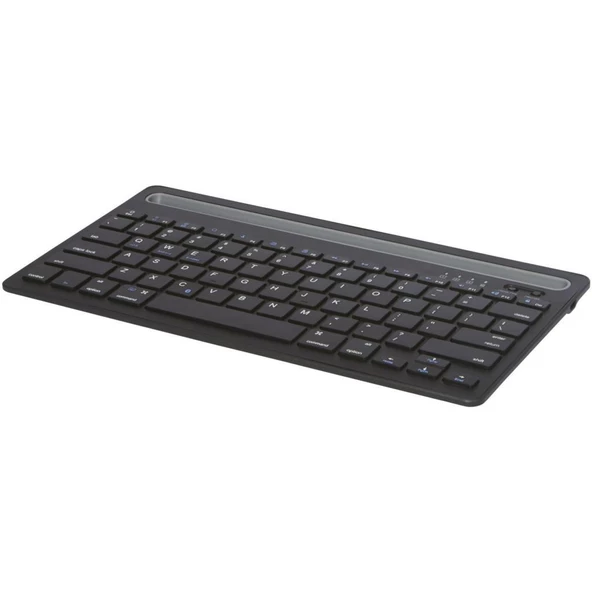 General Mobile E-Tab 4 10.1" Uyumlu Kablosuz Bluetooth Şarj Edilebilir Tablet Telefon Standlı Klavye - Gri - 7