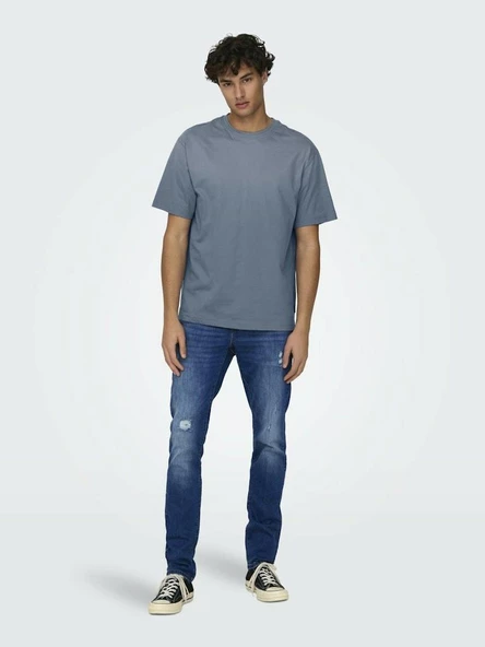 Only Sans Fred Lıfe Relax Fit Erkek Tişört 22022532 - 4