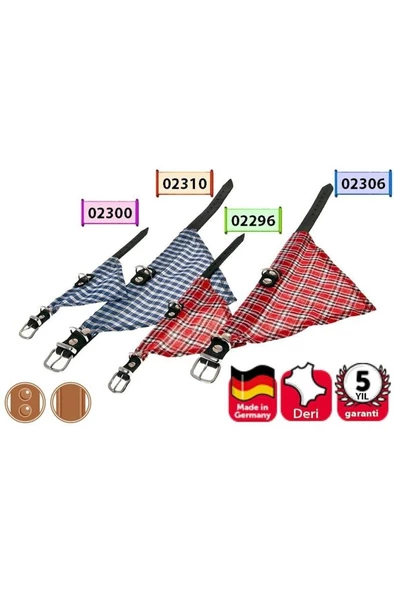 Karlie Deri Bandanalı Boyun Tasma 52CM Kırmızı - Resim 2