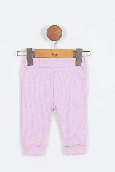 Tavşan Çiçek Desenli Çıtçıtlı Pamuklu Zıbın Uzun Kol Kız Bebek 3'lü Takım Alt Üst Kız Bebek Takım - 11