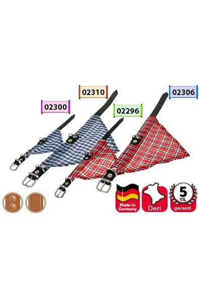 Karlie Deri Bandanalı Boyun Tasması 47CM Kırmızı - 2