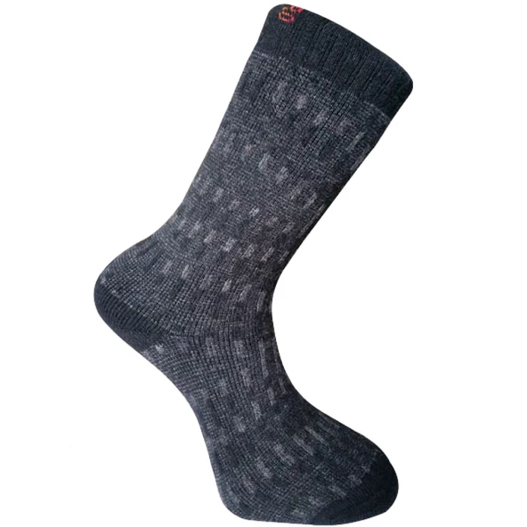 Kuzu Yünü  Havlu Erkek Çorabı - Yupik - Gri - No: 41-44 (13906) ürün görseli 1