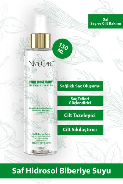 NatuCare Güçlendirici %100 Saf Biberiye Suyu 150 ML