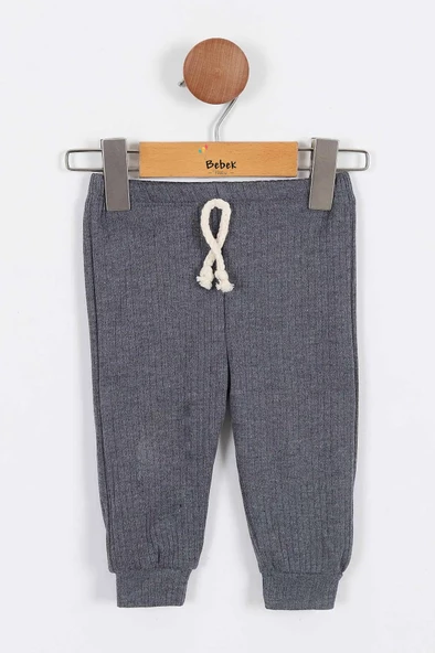 Sevimli Ayı Desenli Düğmeli Pamuklu Zıbın Uzun Kol Erkek Bebek 3'lü Takım Alt Üst Erkek Bebek Takım - 5