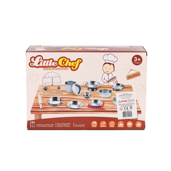 Nessiworld 668-C1 Küçük Şef Metal Tencere Seti -Toysan Oyuncak - 1