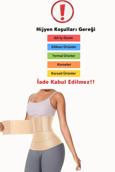 Özel Üretim Neopren Göbek İncelten Terleten Yağ Yakımına Yardımcı Sauna Etkili Termal Bel Kemeri - 4