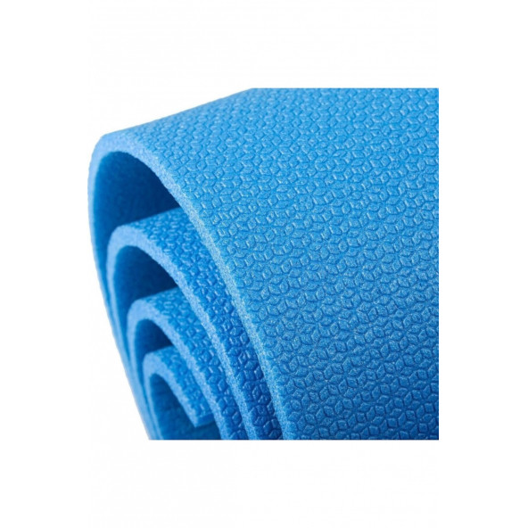 Pilates Minderi Yoga Mat Fitness Egzersiz Minderi Mavi Siyah - 4