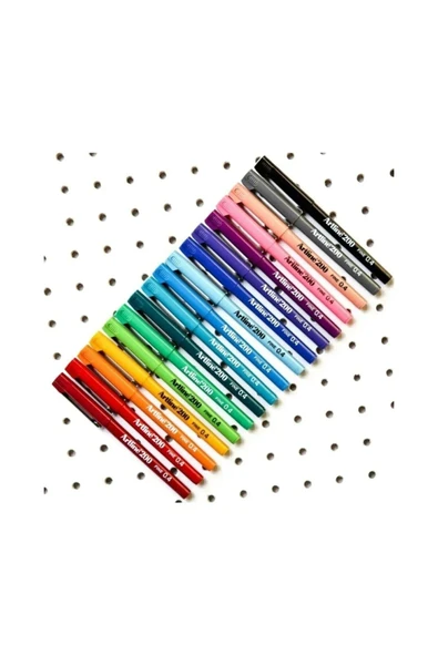 Artline 200 Fineliner 0.4 Mm Ince Uçlu Yazı Ve Çizim Kalemi 10 Renk Set - 2