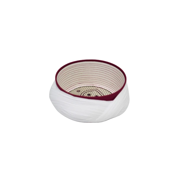 SARIKHANE Talebe Sarığı-Beyaz Kumaş-Bordo Takke-Çapraz Sarım-Nali Şerif-7 metre - 5