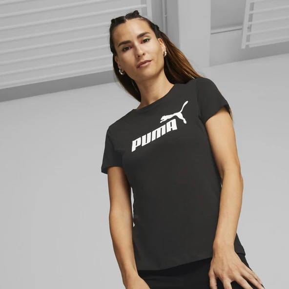 Puma 586774 Ess Logo Tee Tişort Kadın Tişört - 6