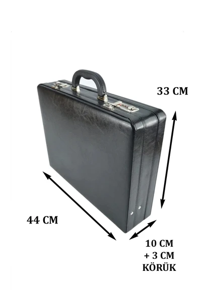 Case Club 10 cm Bond Körüklü El Ve Evrak Çantası Şifreli Organizer İç Bölüm