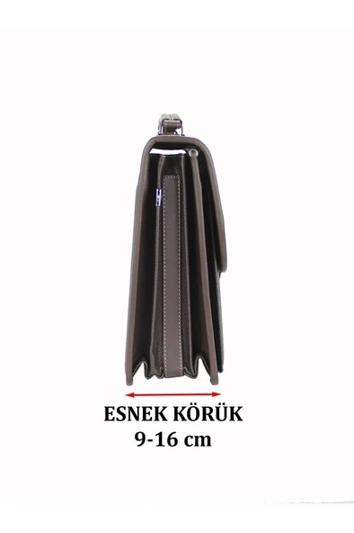 Case Club 2007 Laptop Evrak Çantası 15,6 İnç Kilit Mekanizmalı Omuz Askılı - 11