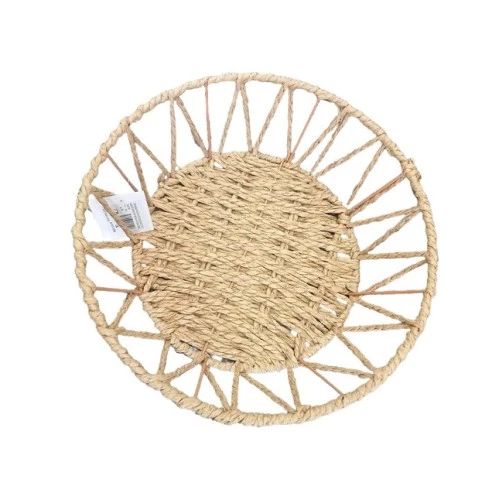 Doğal Örgü Yuvarlak Sepet ürün görseli