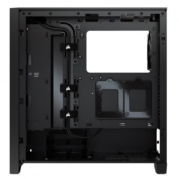 CORSAIR CC-9011200-WW 4000D AIRFLOW TEMPERLI CAM YAN PANEL MID TOWER BILGISAYAR KASASI SIYAH - 3