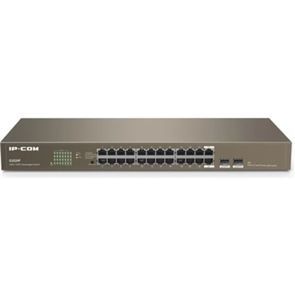 IP-COM IP-G1024F 24 PORT GIGABIT + 2X1GB SFP UPLINK RACKMOUNT SWITCH