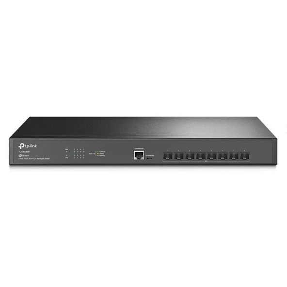 TP-LINK OMADA TL-SX3008F 8 PORT 10 GIGABIT SFP+ CONSOLE PORT LAYER2+ YÖNETİLEBİLİR RACKMOUNT SWITCH