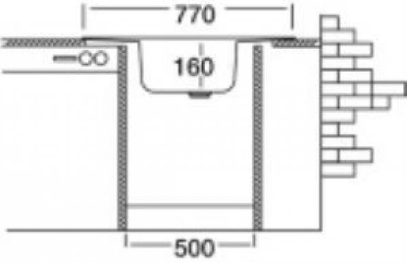 Gürçay Paslanmaz Çelik Köşe Evye 49*78 cm - 3