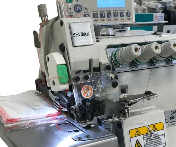 Sevmak SK-5214EX-04UBT 4 İplik Tam Otomatik Akıllı İplik Kesicili Overlok Makinası - Resim 2