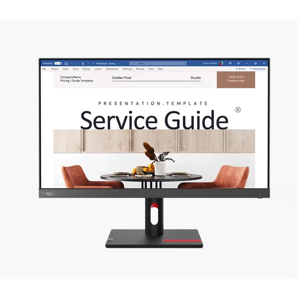 LENOVO 23.8 THINKVISION 63DEKAT3TK 6MS 100HZ HDMI+VGA LED MONITOR - 3