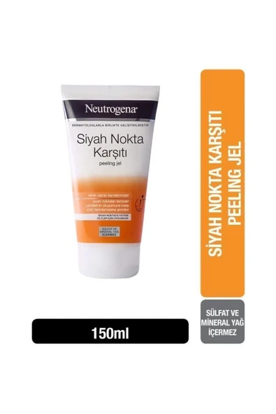 Neutrogena Visibly Clear Siyah Nokta Karşıtı Temizleyici Peeling Jel 150 ml