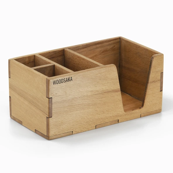 Woodsaka - Kayın Masaüstü Organizer - 3