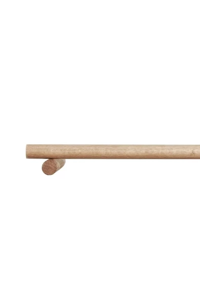 Pinoxi 150Cm Masif Ahşap Perde Askısı Rustik Ahşap Boru 150 Cm - 4