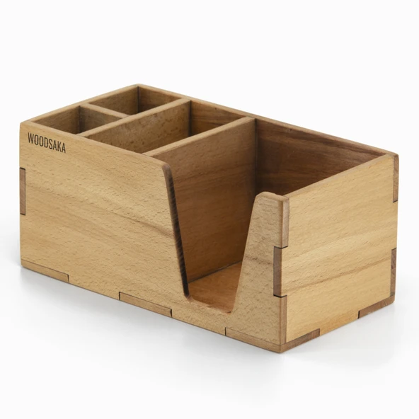 Woodsaka - Kayın Masaüstü Organizer - 4
