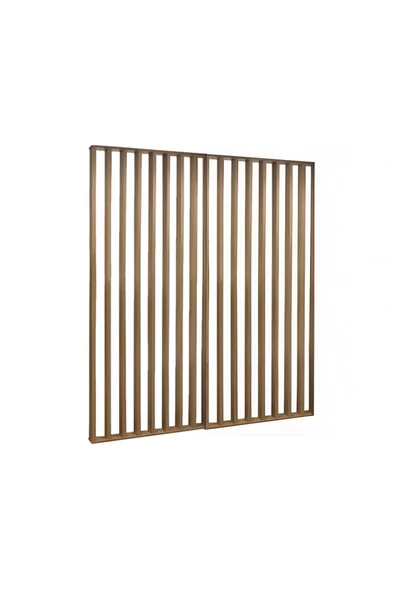 Pinoxi 200Cm x 220Cm Ahşap Çıtalı Paravan Oda Ayırıcı Seperatör Duvar Dekor 200Cm x 220Cm - 2