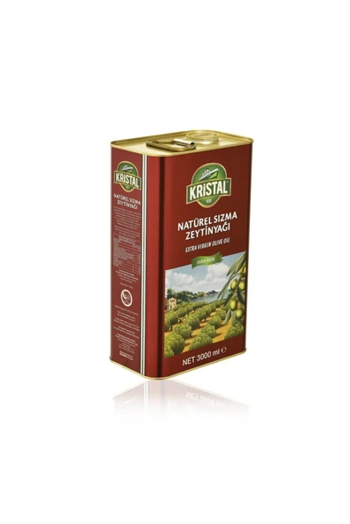 Kristal Natürel Sızma Zeytinyağı 3 L Teneke DG - 2