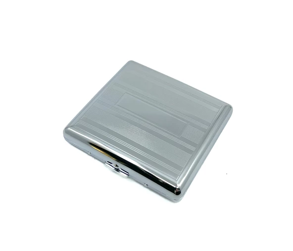 Metal Krom Renk Sigara Tabakası Model 2
