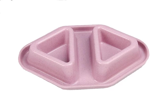 Bobo Bambu İkili Taşma Önleyici Mama ve Su Kabı BO-3170  230 ML Mor