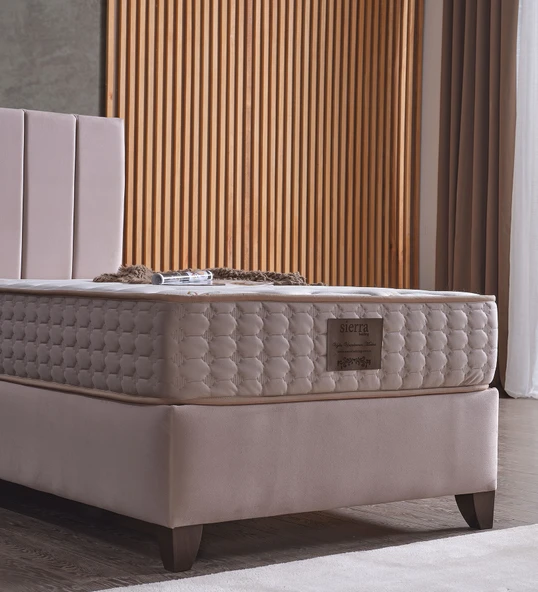 Yatakcım Bonita Baza + Başlık + Yatak Set (3 lü set) Bej - 2