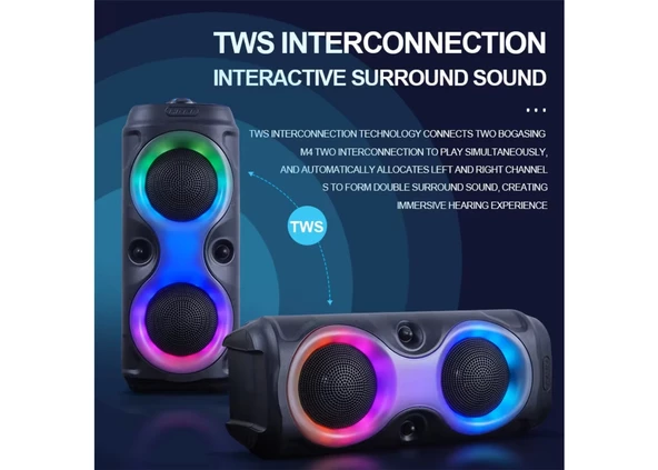Platoon PL-4625 BLUETOOTH,SD,USB BAĞLANTILI RGB IŞIKLI SPEAKER (MS-3630BT-M) - 4
