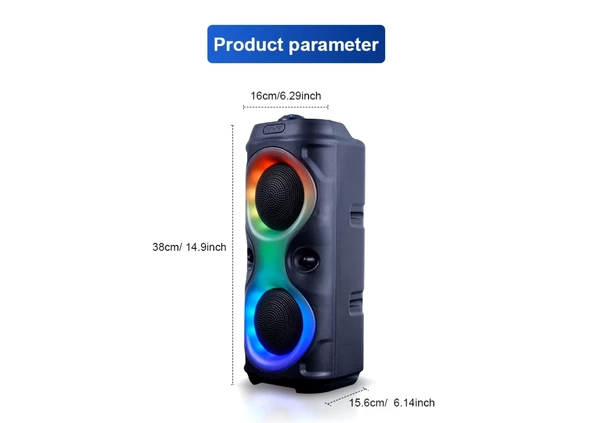 Platoon PL-4625 BLUETOOTH,SD,USB BAĞLANTILI RGB IŞIKLI SPEAKER (MS-3630BT-M)