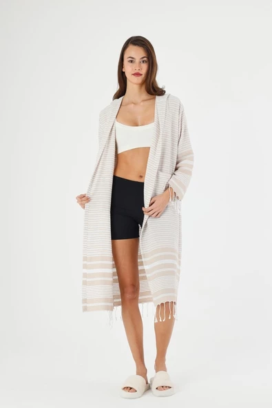 Katya Peştemal Bornoz Banyo ve Plaj Elbisesi - 2