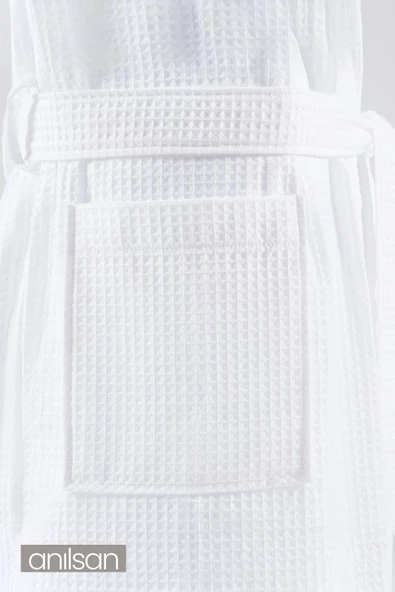 %100 Pamuk Pike Bornoz - Şalyaka Otel Bornozu, Spa İçin İdeal, Günlük Kullanıma Uygun - 4