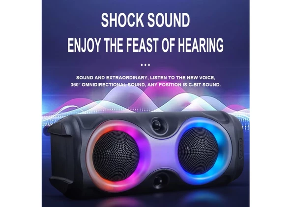 Platoon PL-4625 BLUETOOTH,SD,USB BAĞLANTILI RGB IŞIKLI SPEAKER (MS-3630BT-M) - 3