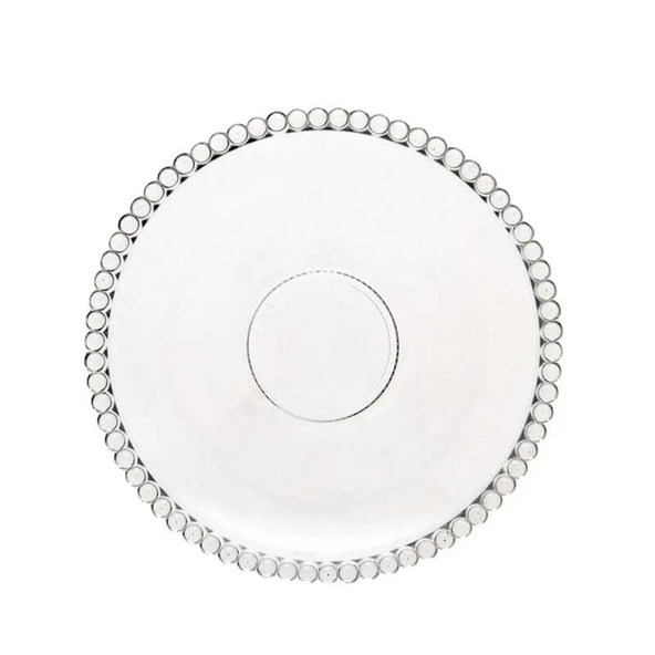 Porsima Girona 6'lı Cam Çay Tabağı Dayanıklı Cam Çay Tabağı 11,5cm Tabak Bardak Altı - 4