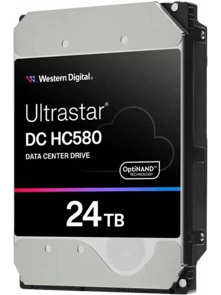 Wd Ultrastar 3.5 inc 24TB 7200RPM 512MB HC580 0F62796 WUH722424ALE6L4 Sabit Disk (5 Yıl Garantili)