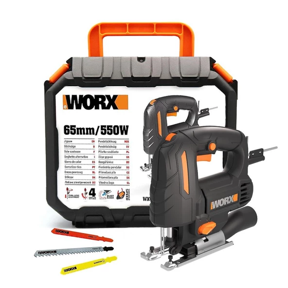 WORX WX463 550Watt Devir Ayarlı Profesyonel Dekupaj Testere