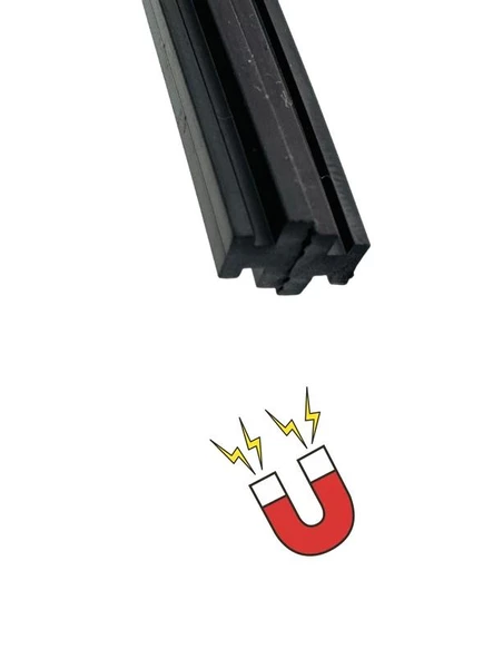 Sineklik Mıknatısı Sineklik Magnet Contası Sineklik Fitili Siyah 2 Metre - Resim 2