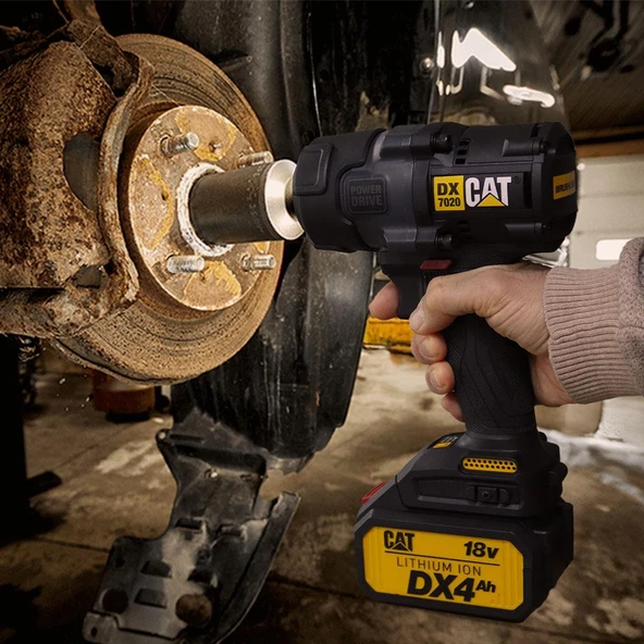 CAT DX7020 18Volt 4.0 Ah Çift Akülü Kömürsüz 700/880Nm Profesyonel Şarjlı Somun Sıkma - 11