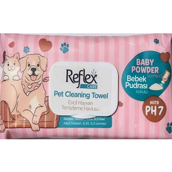 Reflex Pet Cleaning Wipes Islak Mendil 50 Li