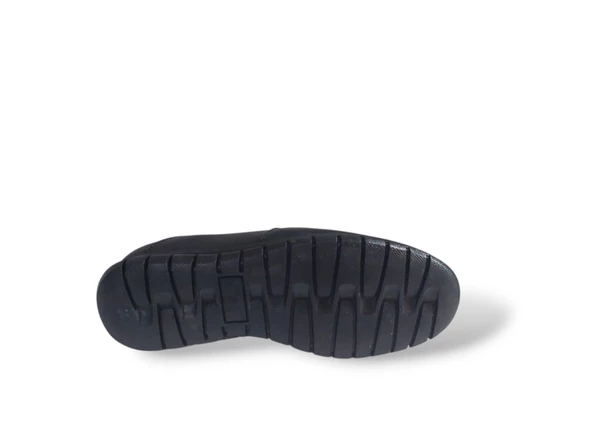 Zerhan 2026 Erkek Siyah Hakiki Deri Makosen Ayakkabı 38 39 - Resim 5