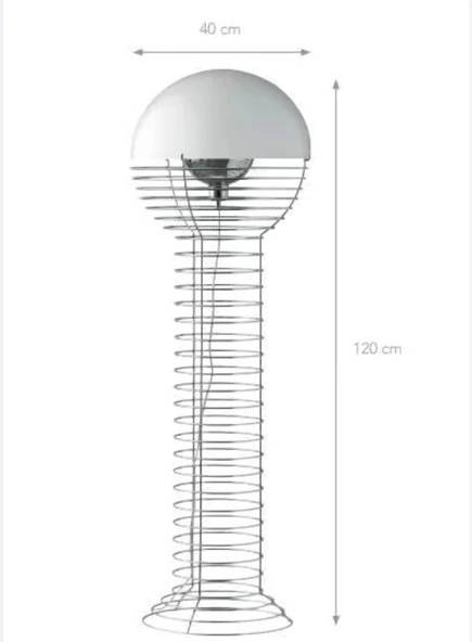 LM-175-1 MODERN METAL AYAKLI LAMBADER - 7