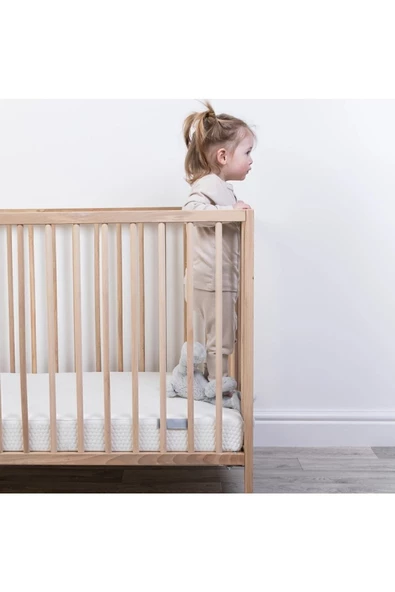 RevuBaby Ortopedik Cotton 7 cm Bebek Yatağı Park Beşik Yatağı Çocuk Yatakları Oyun Parkı Yatağı - Resim 3